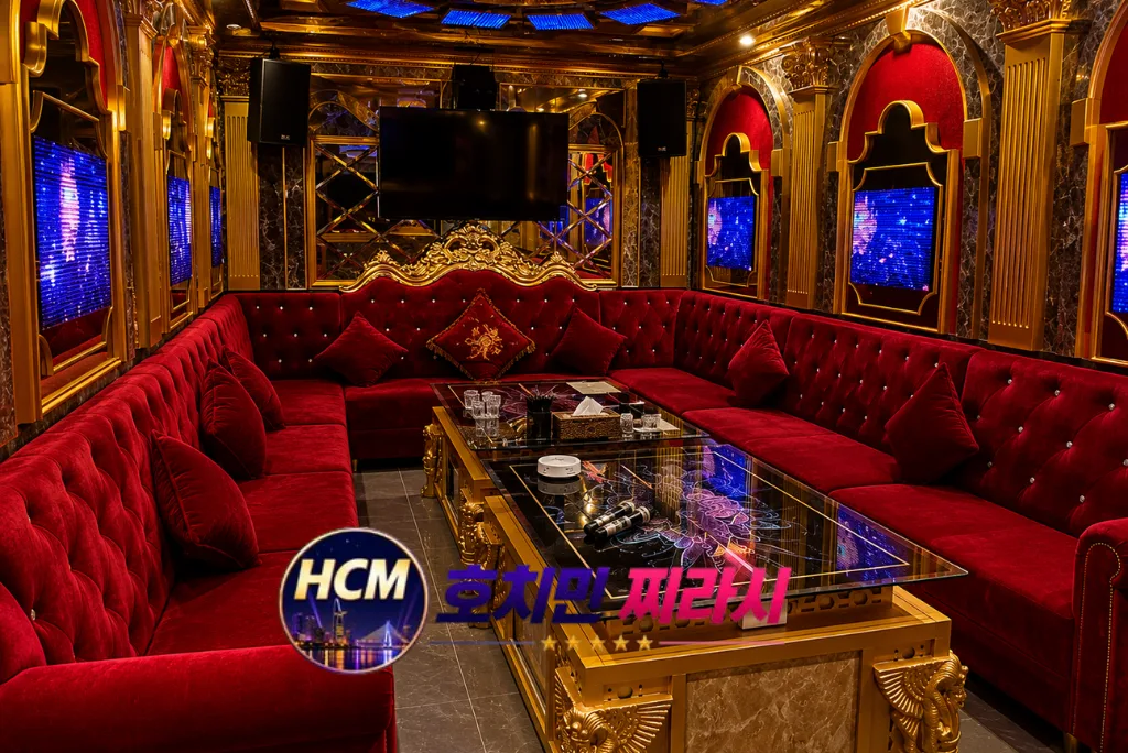 호치민 102 가라오케 룸 모습입니다.